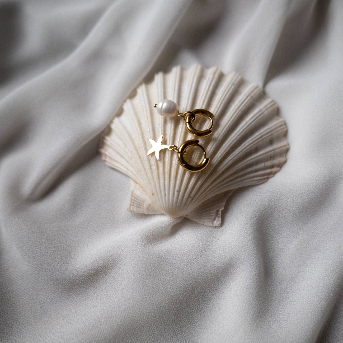Pendientes Perla y Estrella de Mar