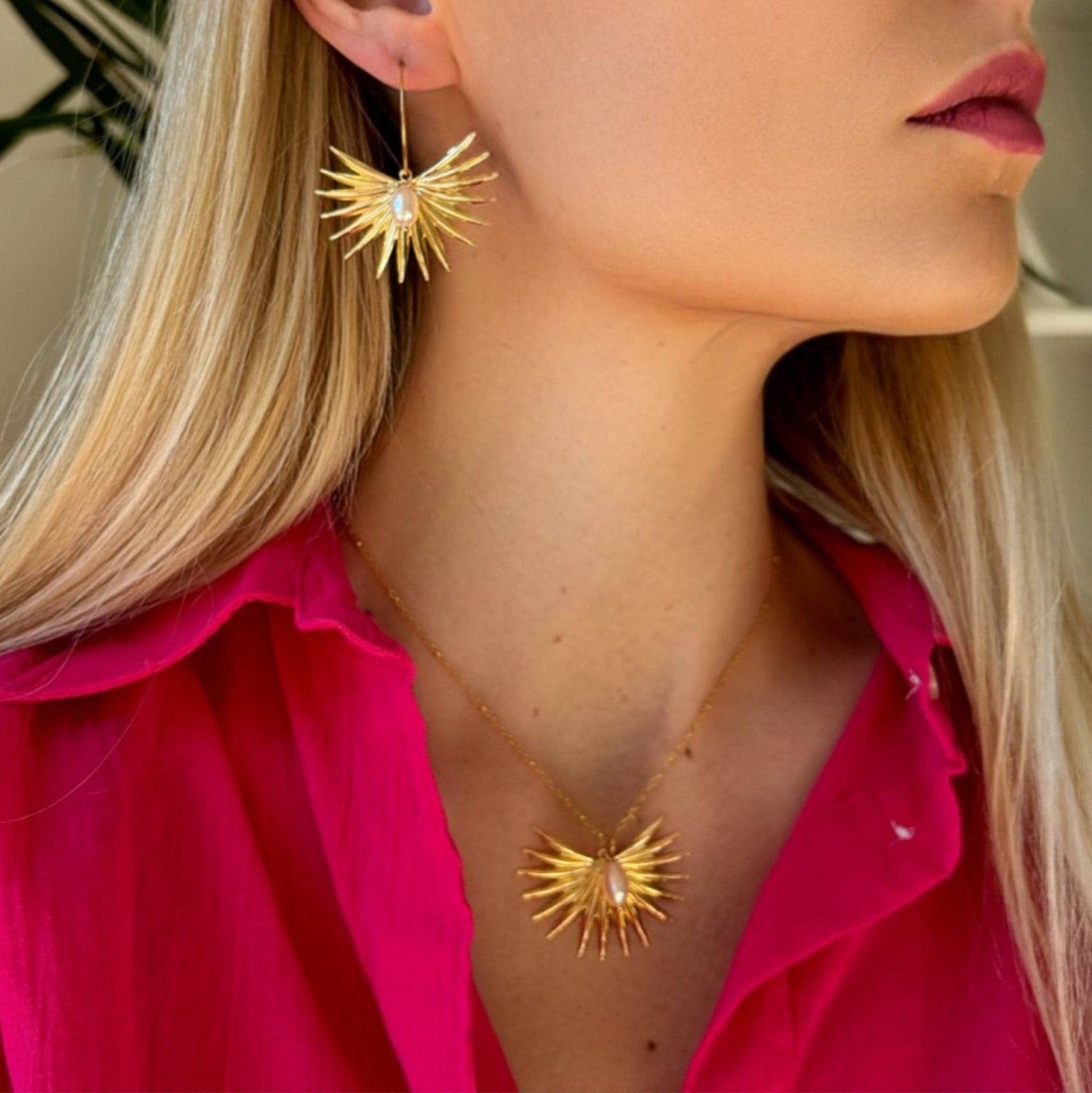 Pendientes Perla y Rayos