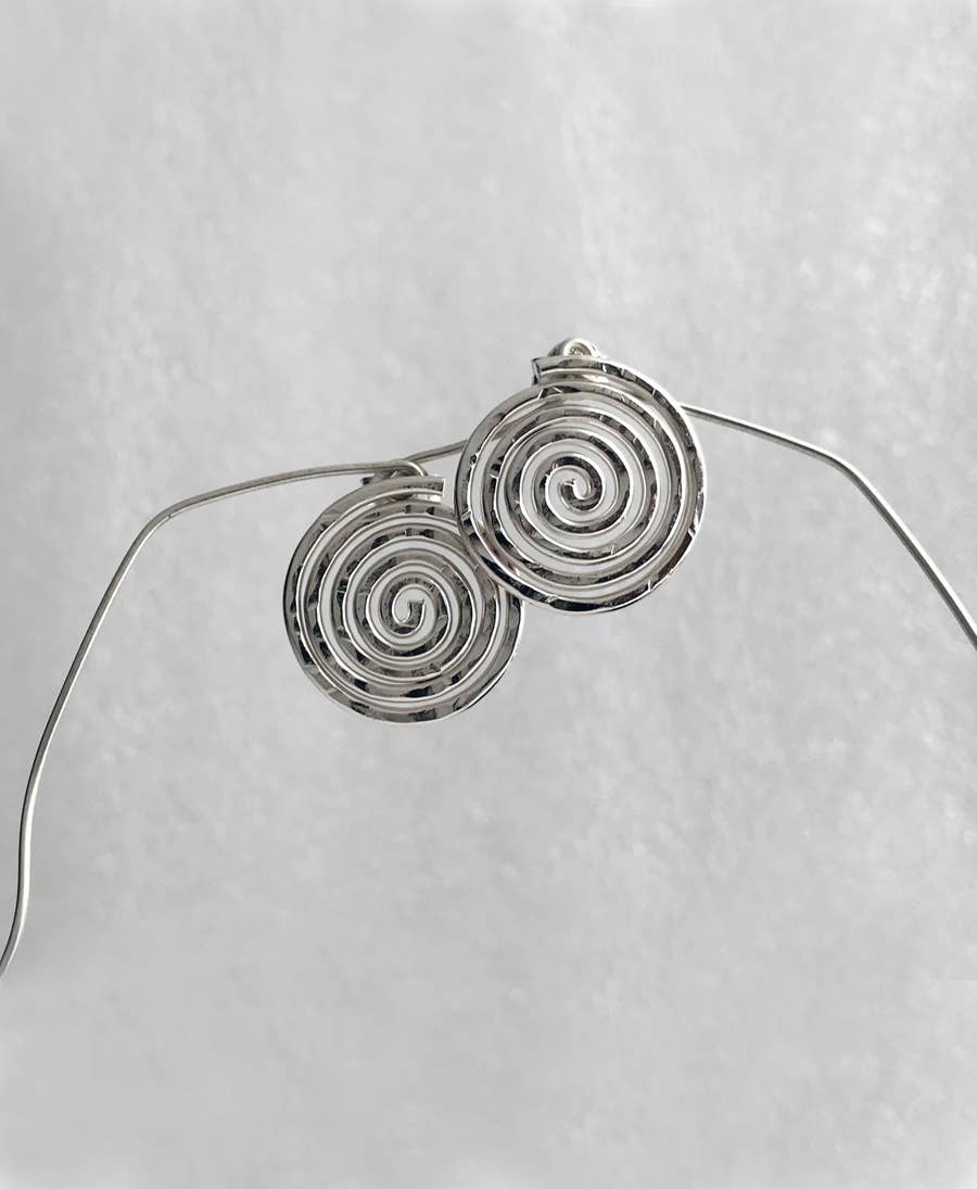 Pendientes Espirales Plata