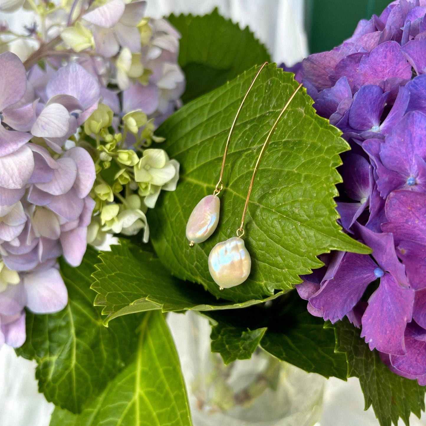 Pendientes Gotas de Keshi