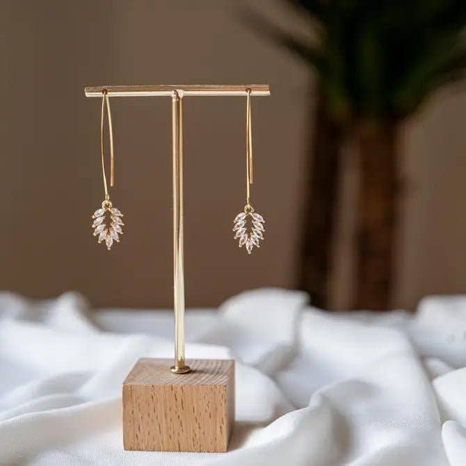 Pendientes Hojas de Circonios