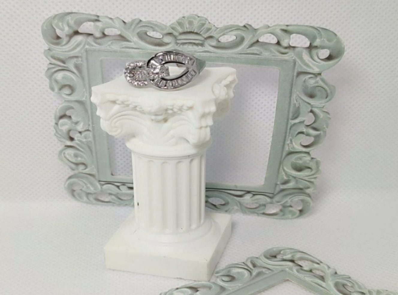 Anillo Acero y Cristales
