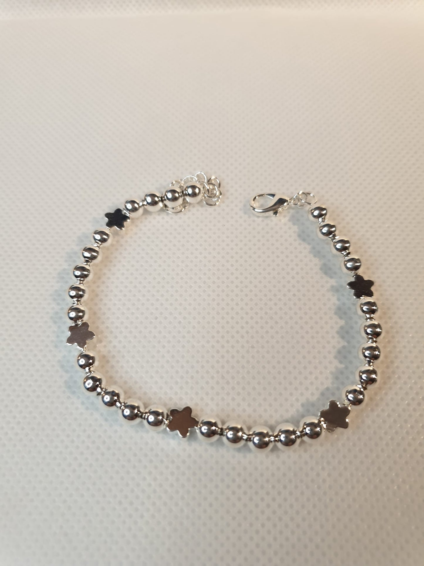 Pulsera Flores Plata