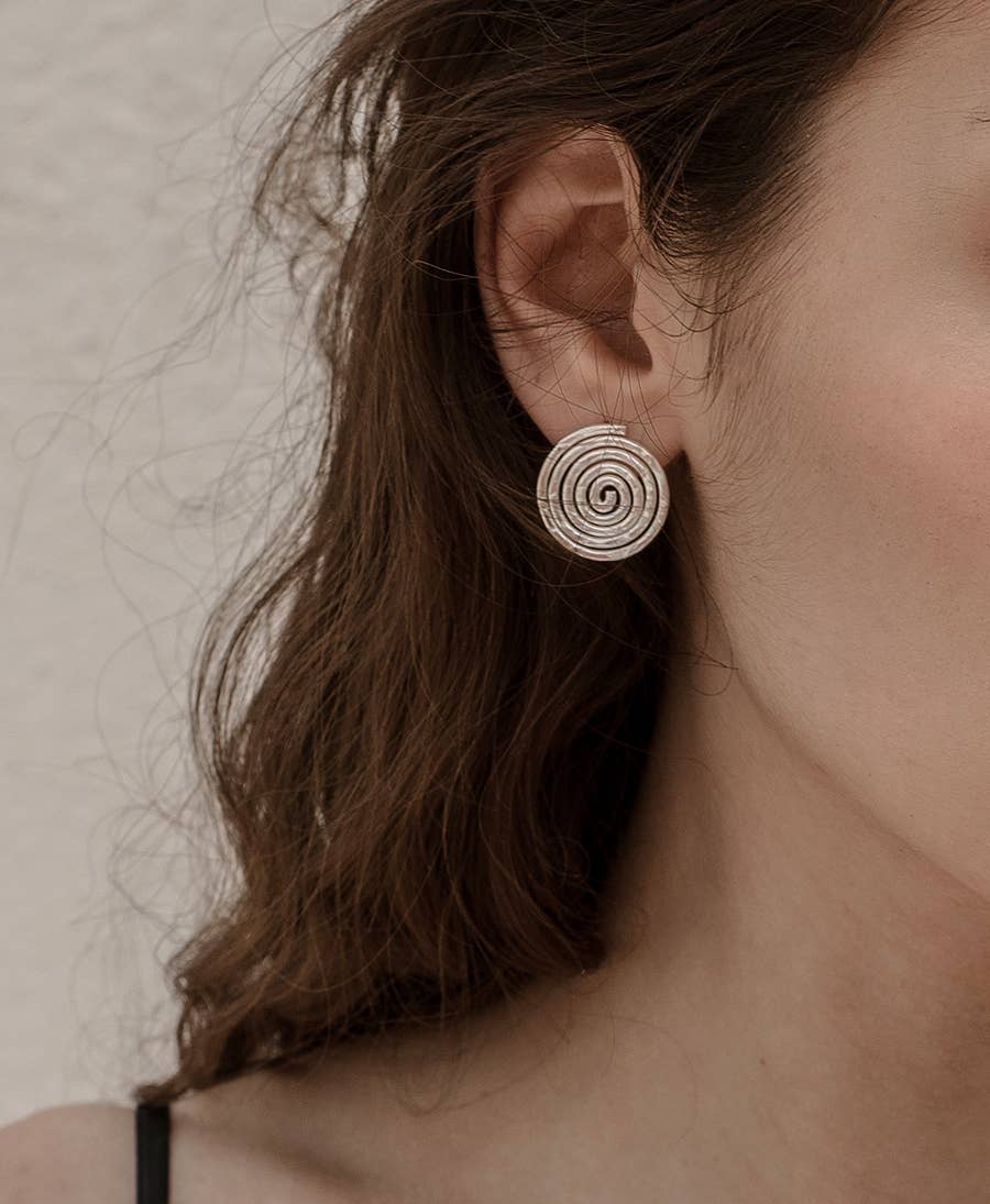Pendientes Espirales Plata