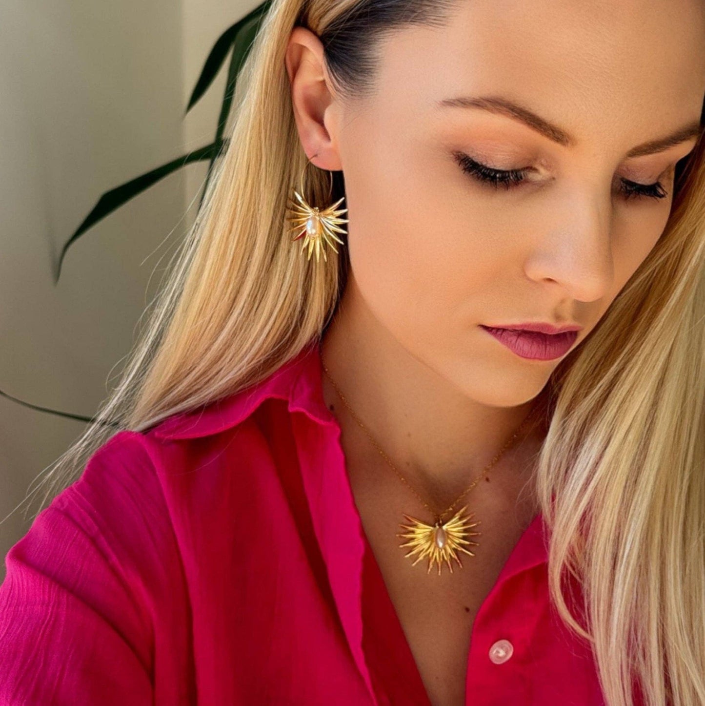 Pendientes Perla y Rayos