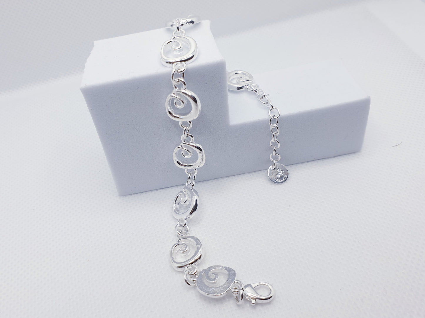 Pulsera Espirales Plata
