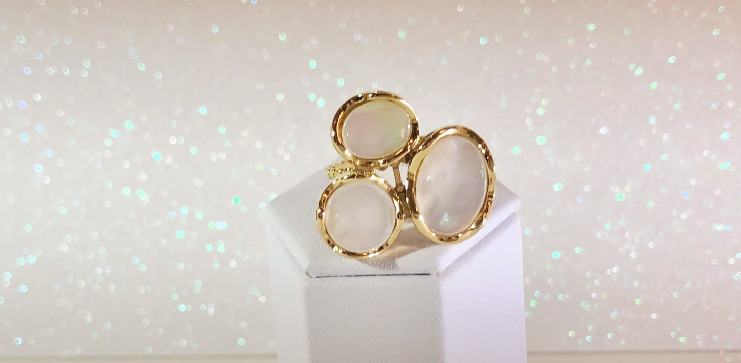 Anillo Triple con Nácar