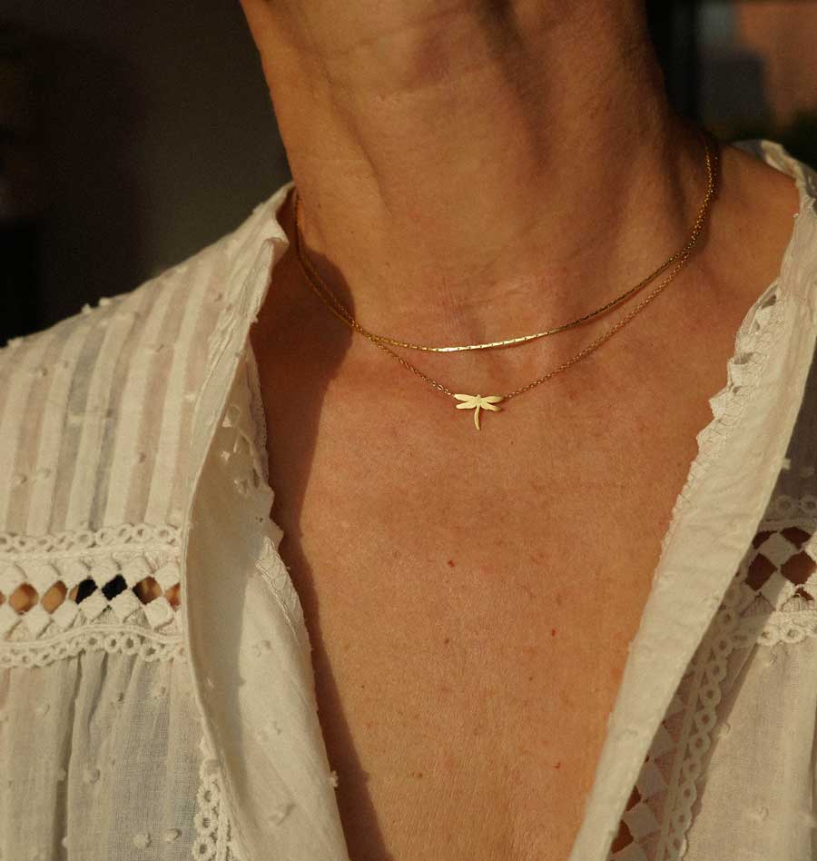 Collar  Libélula fino